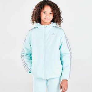 Adidas Cozy “Halo Mint”Green Hooded Puffer Coat Jacket NWT